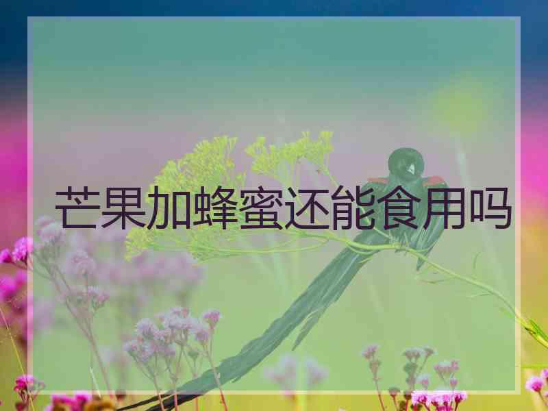 芒果加蜂蜜还能食用吗