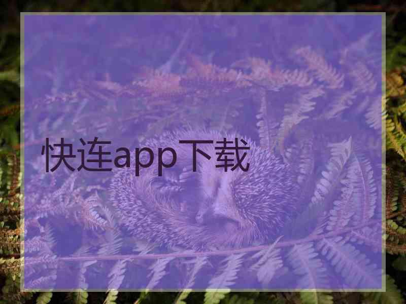 快连app下载