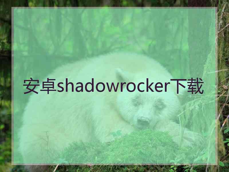 安卓shadowrocker下载