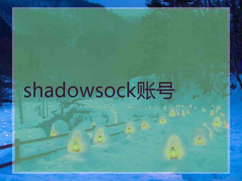 shadowsock账号