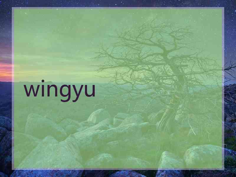 wingyu