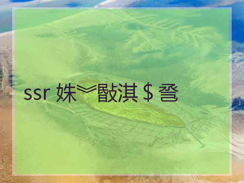 ssr 姝︾敯淇＄巹