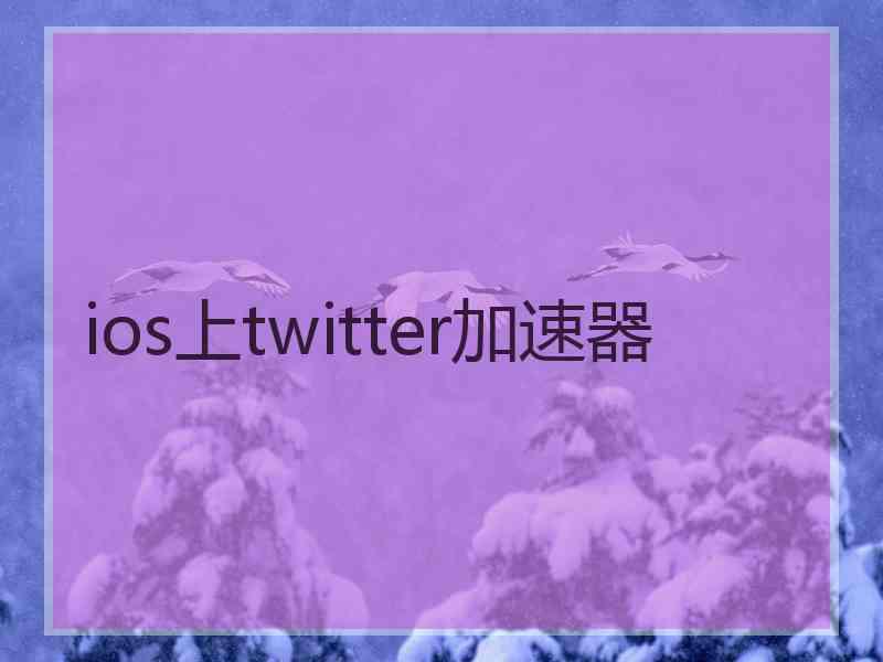 ios上twitter加速器