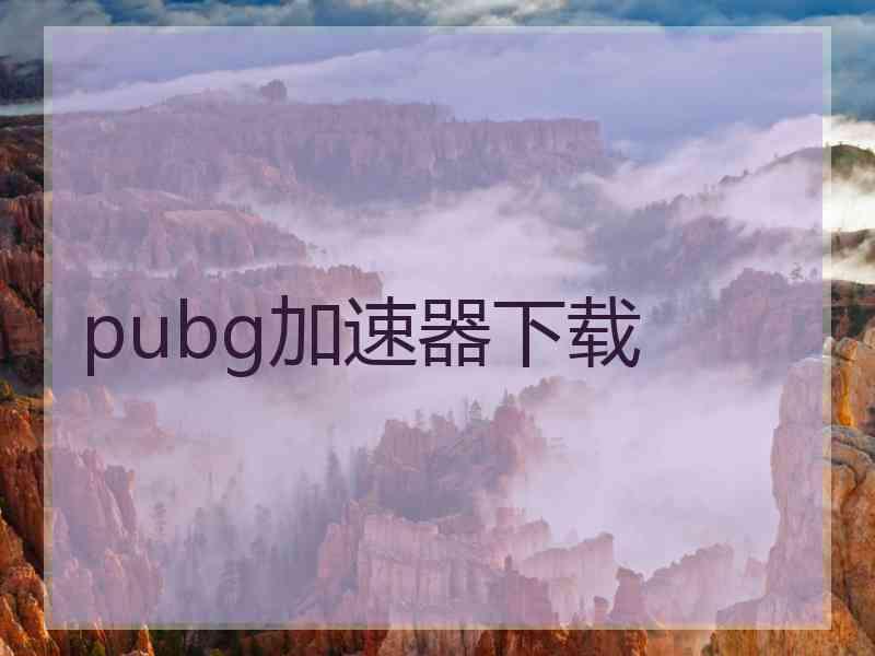 pubg加速器下载