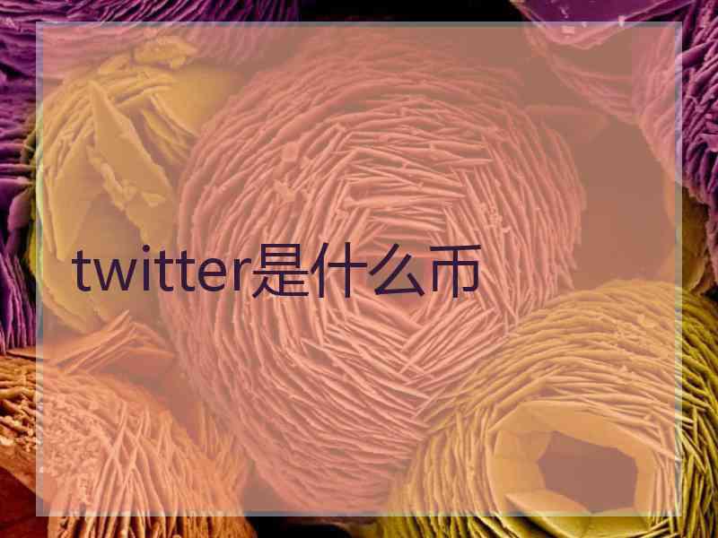 twitter是什么币