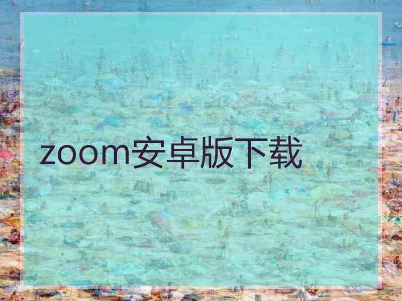 zoom安卓版下载