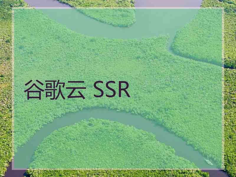 谷歌云 SSR