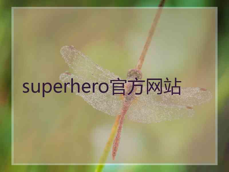 superhero官方网站