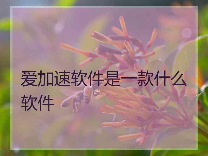 爱加速软件是一款什么软件