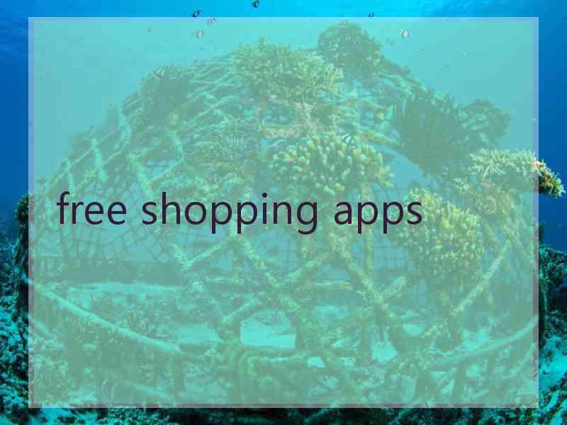 free shopping apps