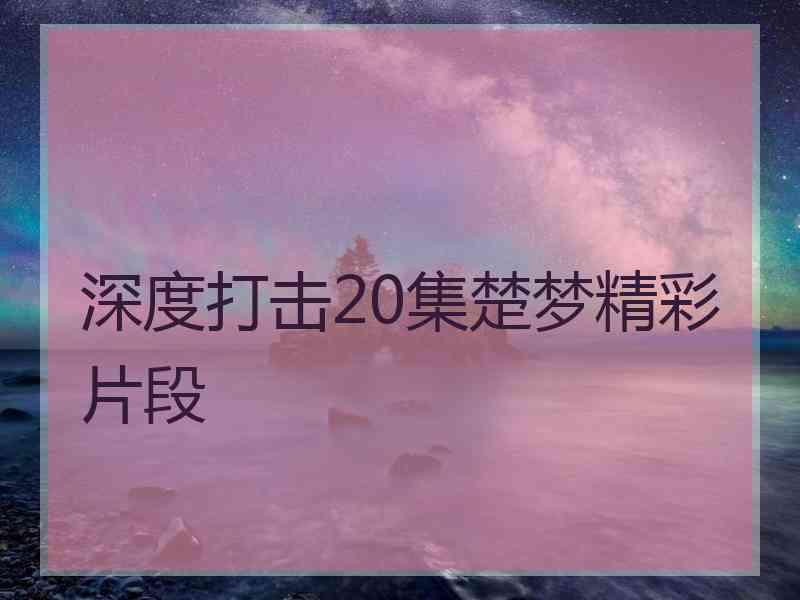 深度打击20集楚梦精彩片段