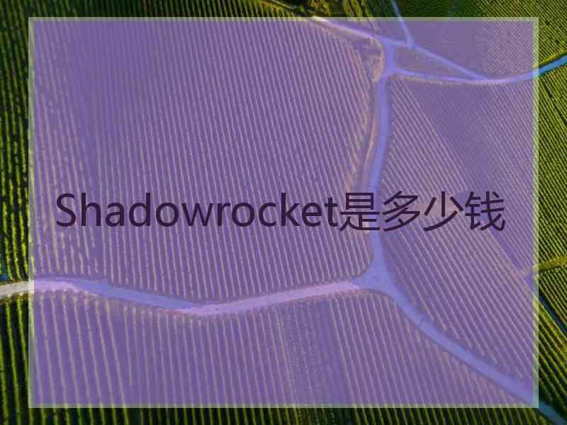 Shadowrocket是多少钱