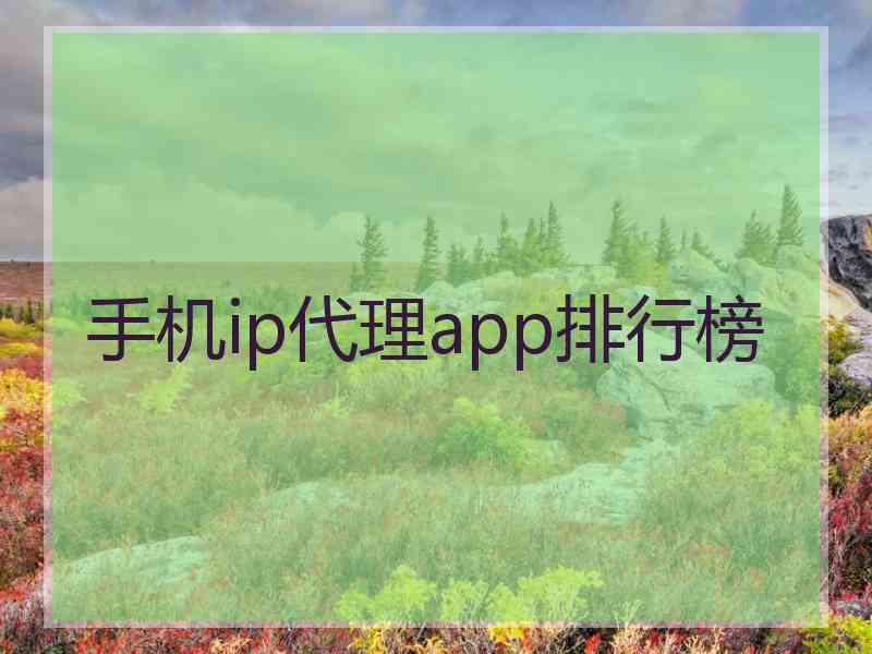 手机ip代理app排行榜