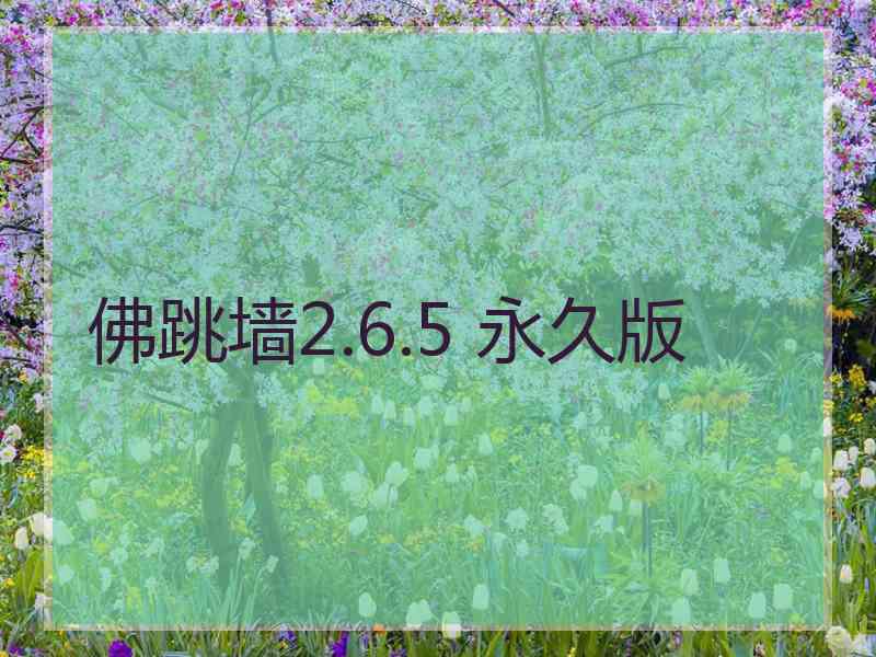 佛跳墙2.6.5 永久版