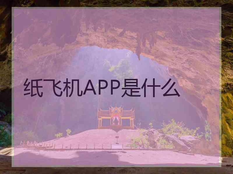 纸飞机APP是什么