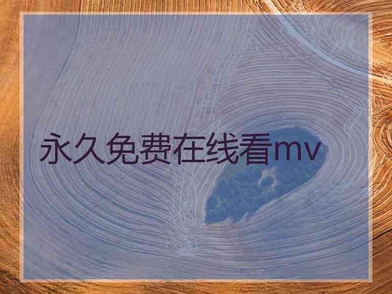 永久免费在线看mv