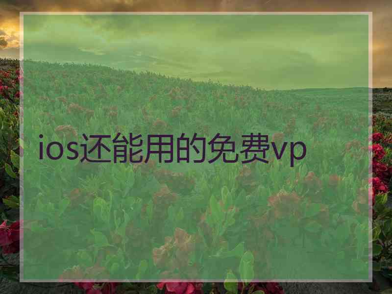 ios还能用的免费vp