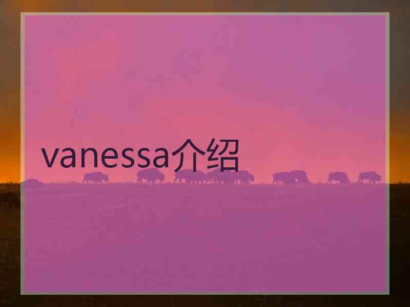 vanessa介绍