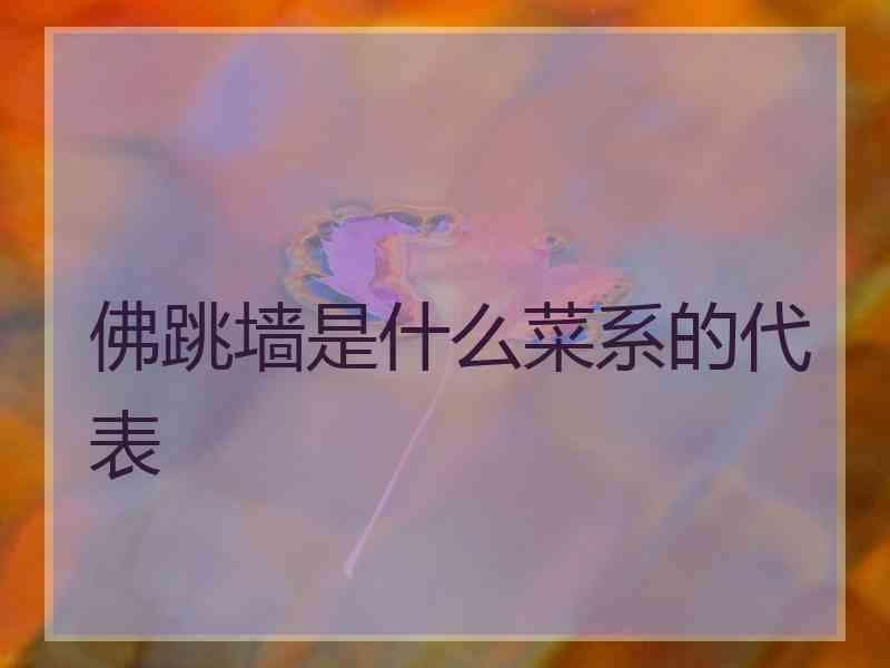 佛跳墙是什么菜系的代表