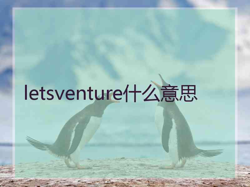 letsventure什么意思