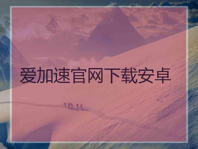 爱加速官网下载安卓