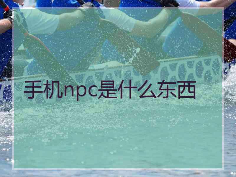 手机npc是什么东西