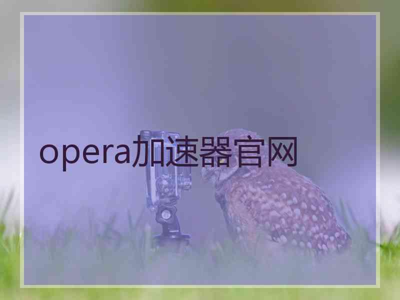 opera加速器官网