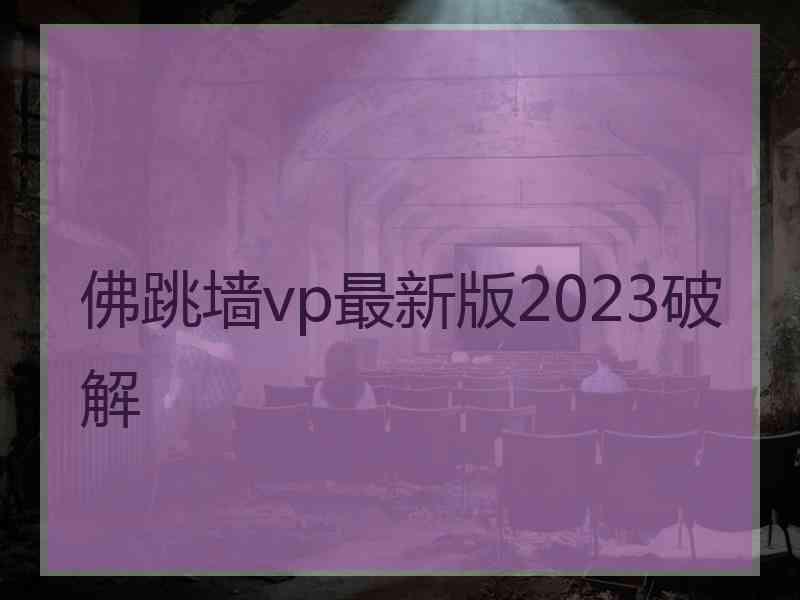 佛跳墙vp最新版2023破解