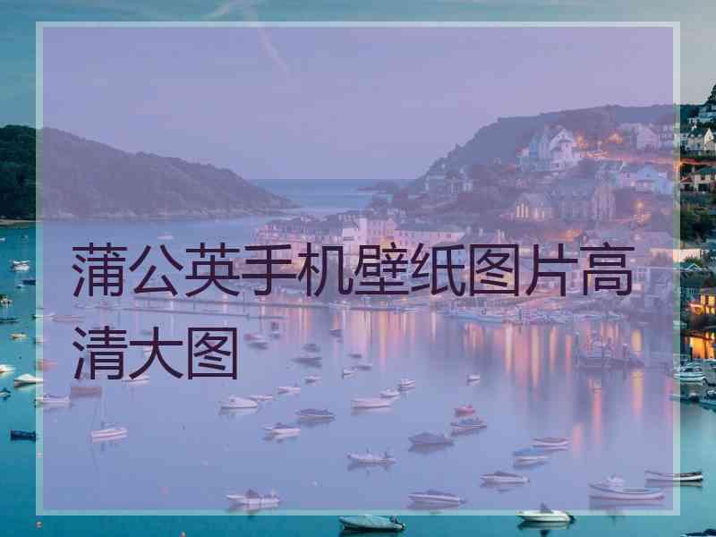 蒲公英手机壁纸图片高清大图