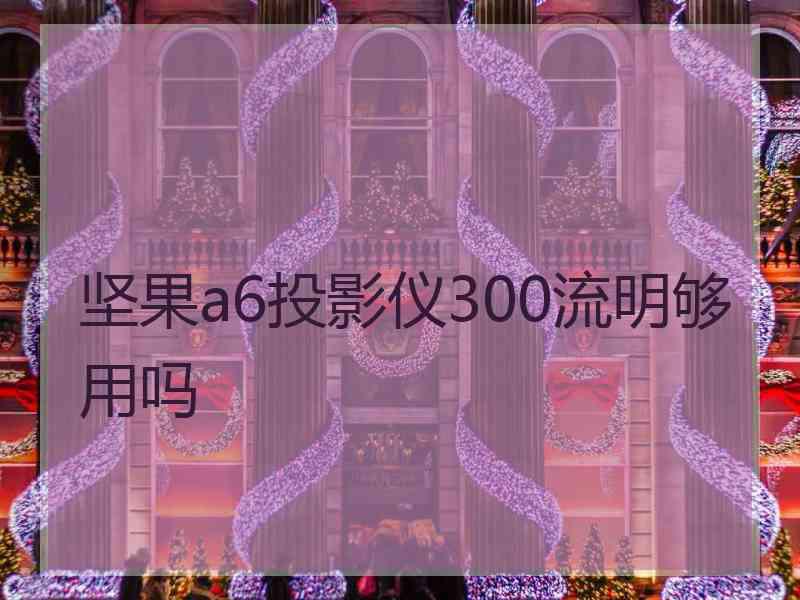 坚果a6投影仪300流明够用吗