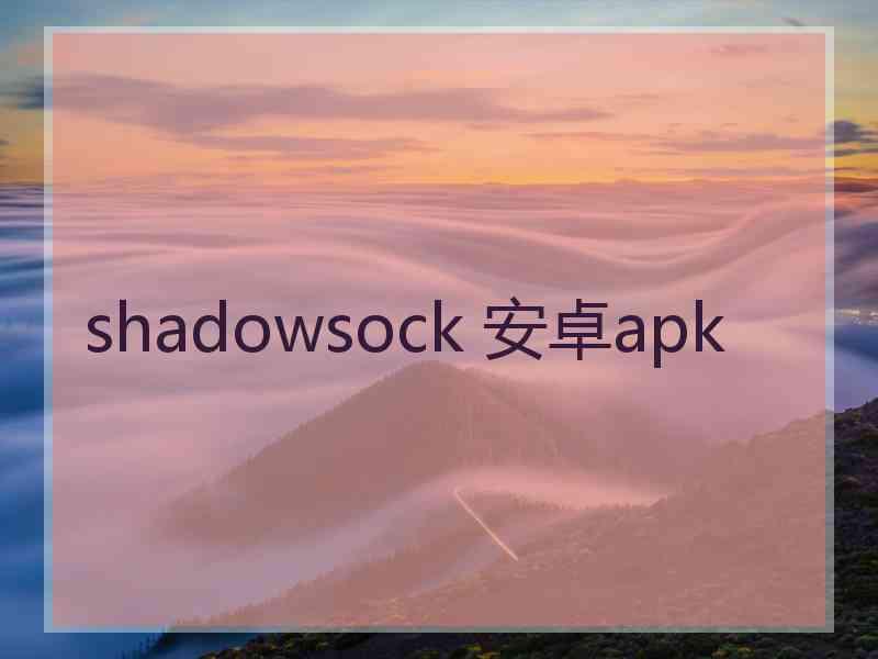 shadowsock 安卓apk