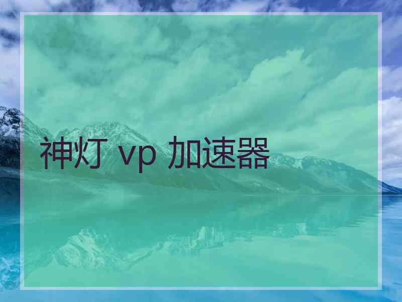 神灯 vp 加速器