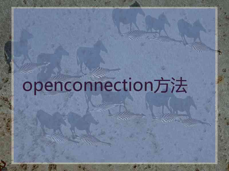 openconnection方法