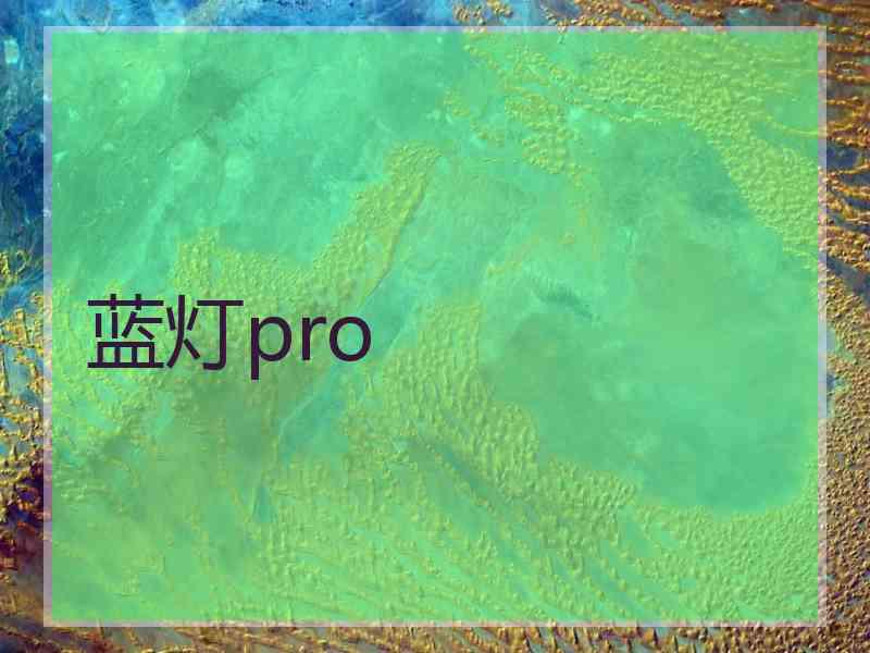 蓝灯pro