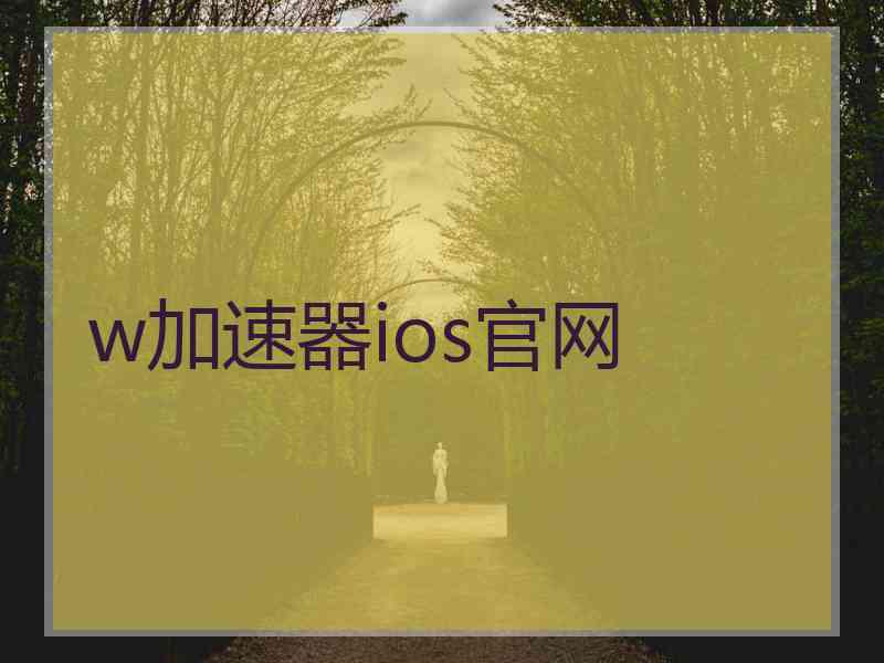 w加速器ios官网