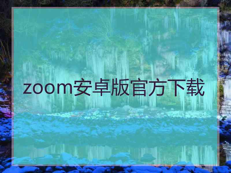 zoom安卓版官方下载