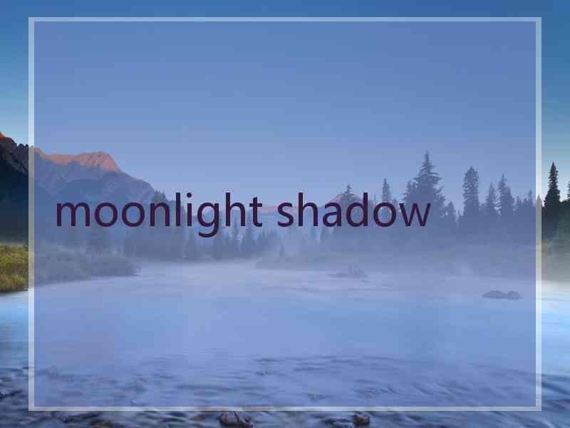 moonlight shadow