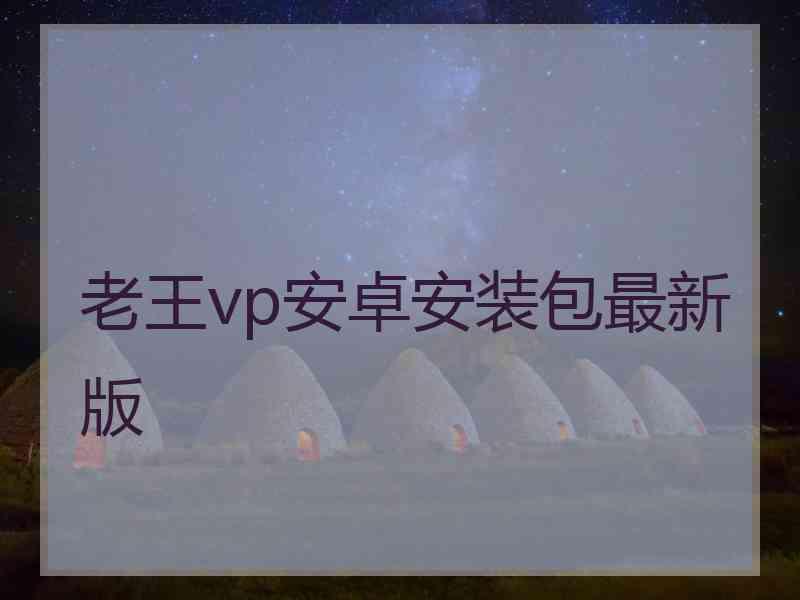 老王vp安卓安装包最新版