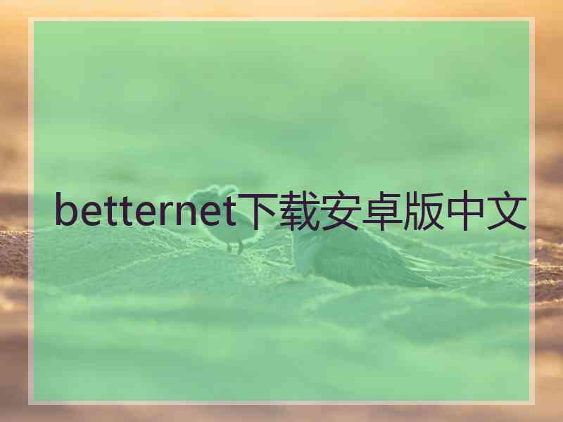 betternet下载安卓版中文