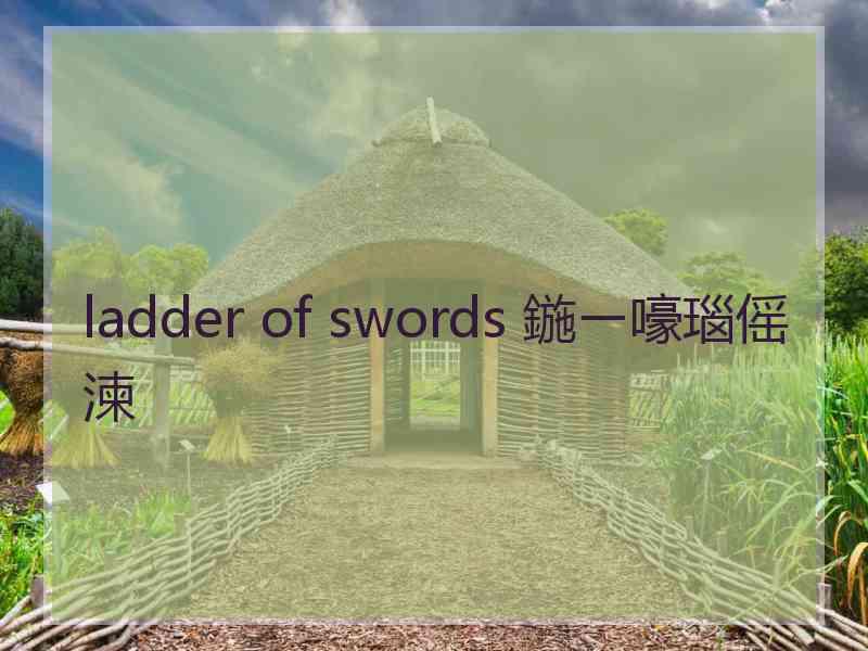 ladder of swords 鍦ㄧ嚎瑙傜湅