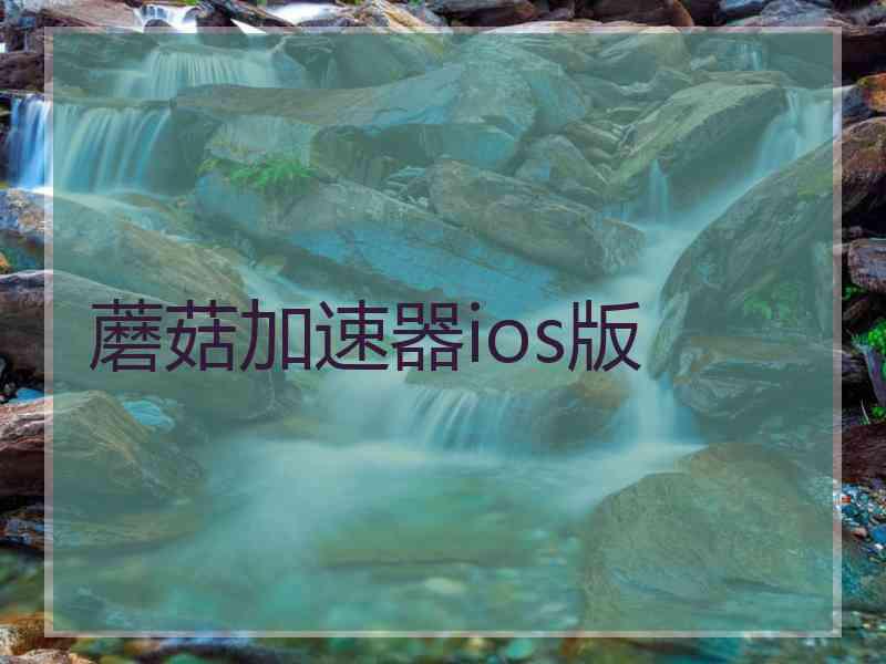 蘑菇加速器ios版