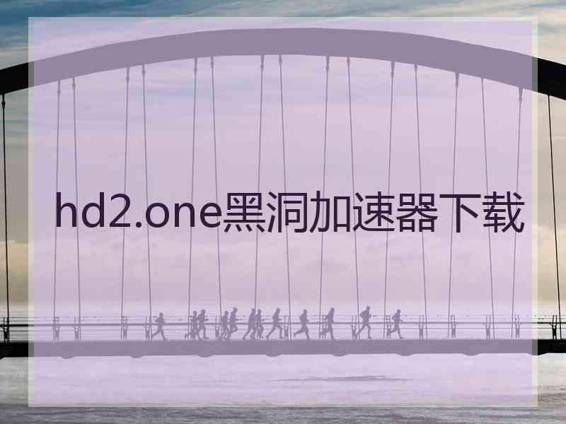 hd2.one黑洞加速器下载