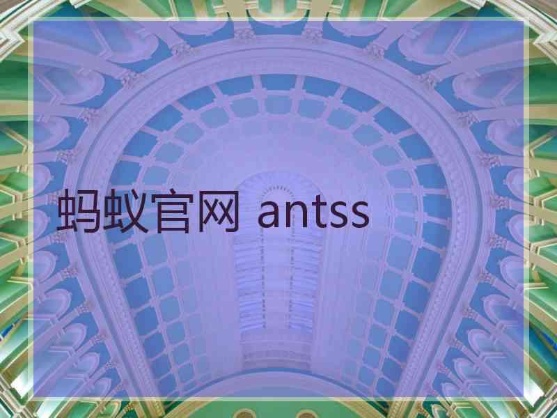 蚂蚁官网 antss