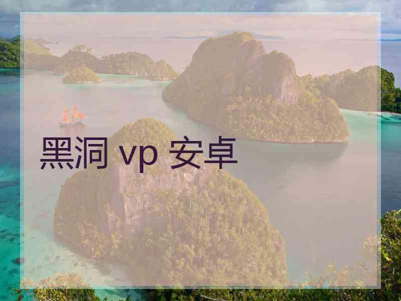 黑洞 vp 安卓