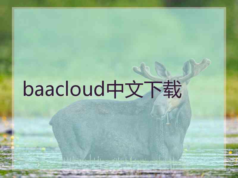 baacloud中文下载