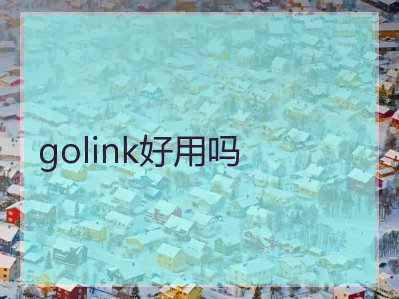 golink好用吗