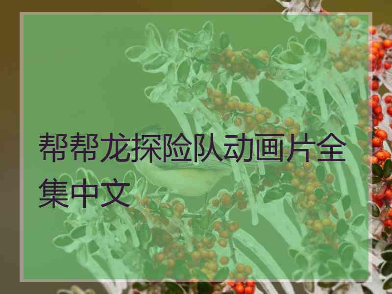 帮帮龙探险队动画片全集中文