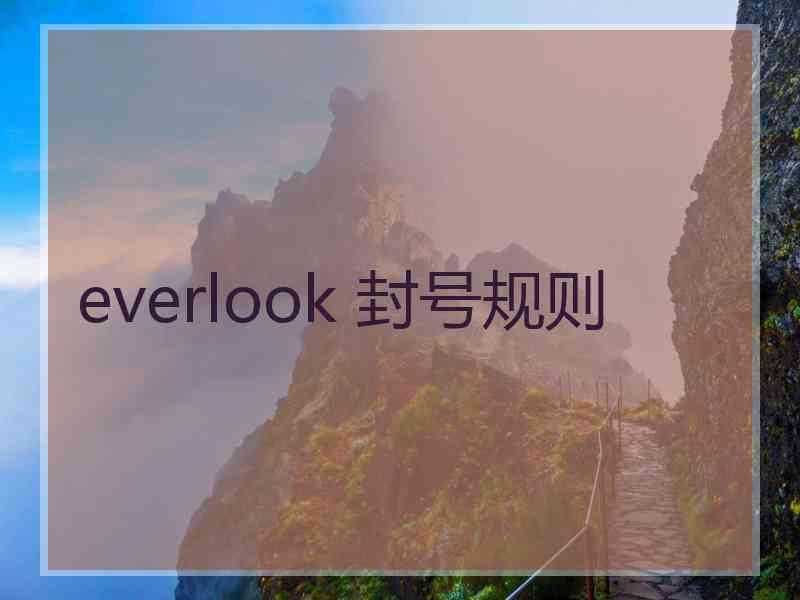 everlook 封号规则