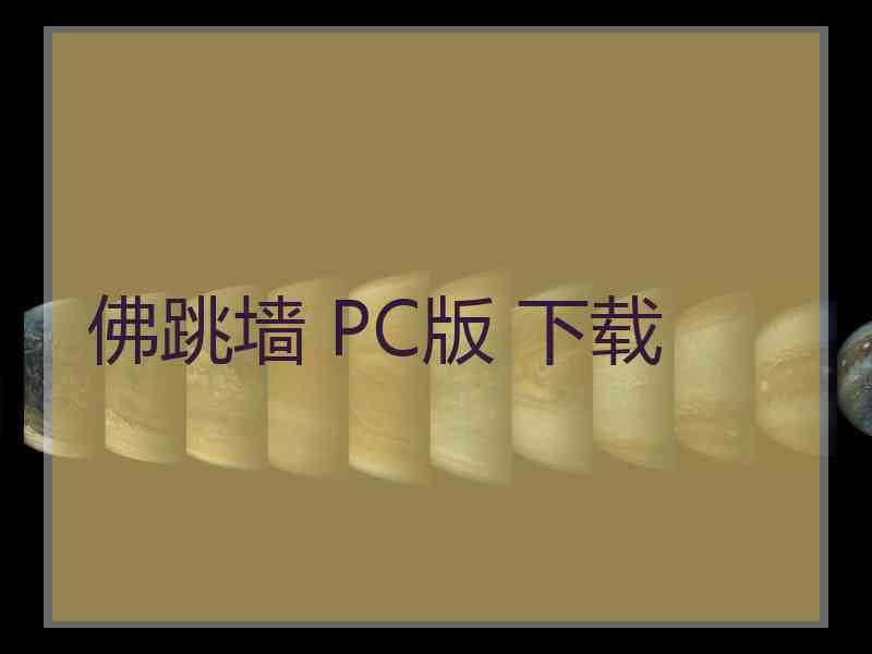 佛跳墙 PC版 下载