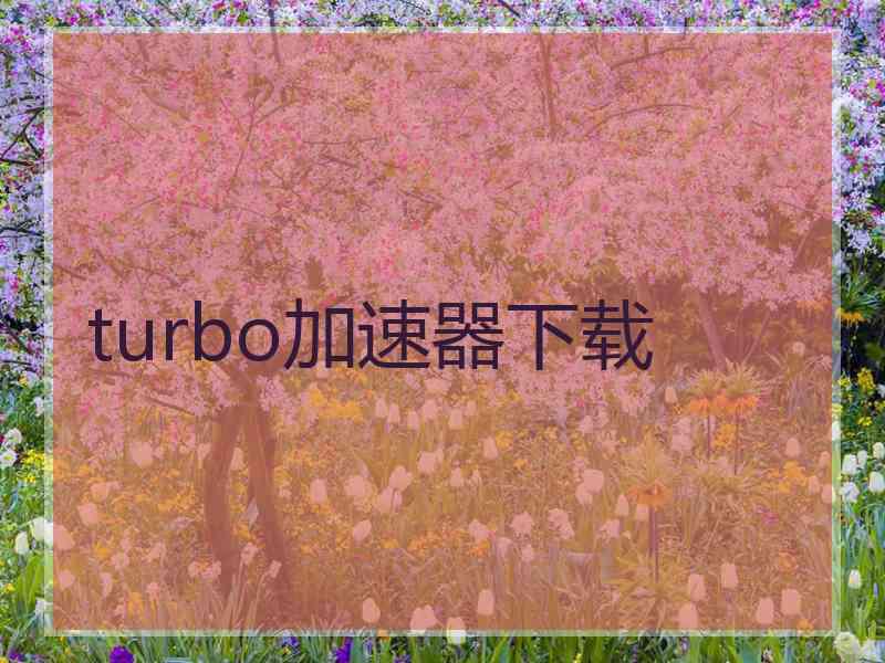 turbo加速器下载